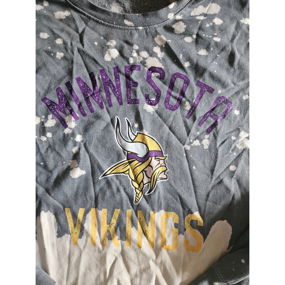 Minnesota Vikings Gameday Couture Sweatshirt Gray Size XL - Picture 2 of 3